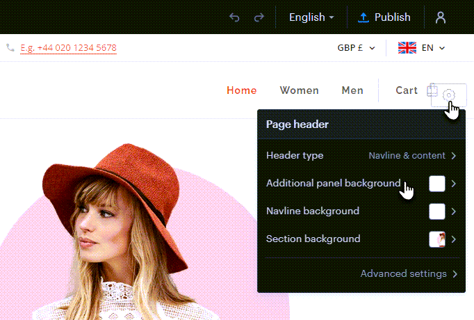 Добавяне на социални мрежи в хедъра | Помощна страница
